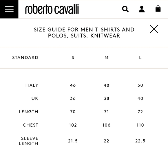Roberto Cavalli New Men's short sleeve top - Picture 6 of 6